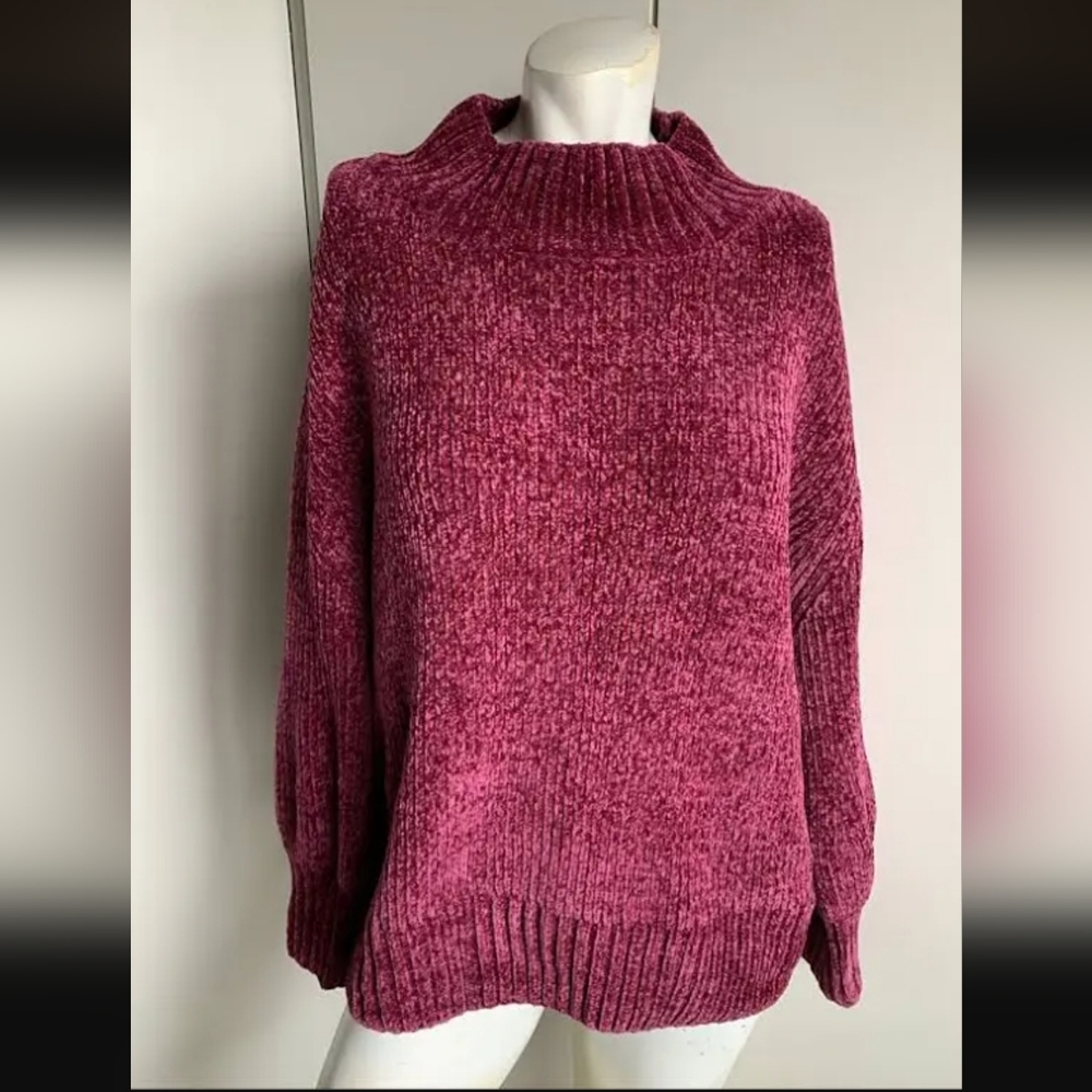 Cynthia Rowley Burgundy/Plum Sweater